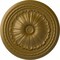 Ekena Millwork Alexa Ceiling Medallion (Fits Canopies up to 2 7/8"), Hand-Painted Gold, 20 1/2"OD x 1 7/8"P CM20ALGLS - alternate 1